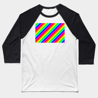 Abstract striped multi coloured background Baseball T-Shirt